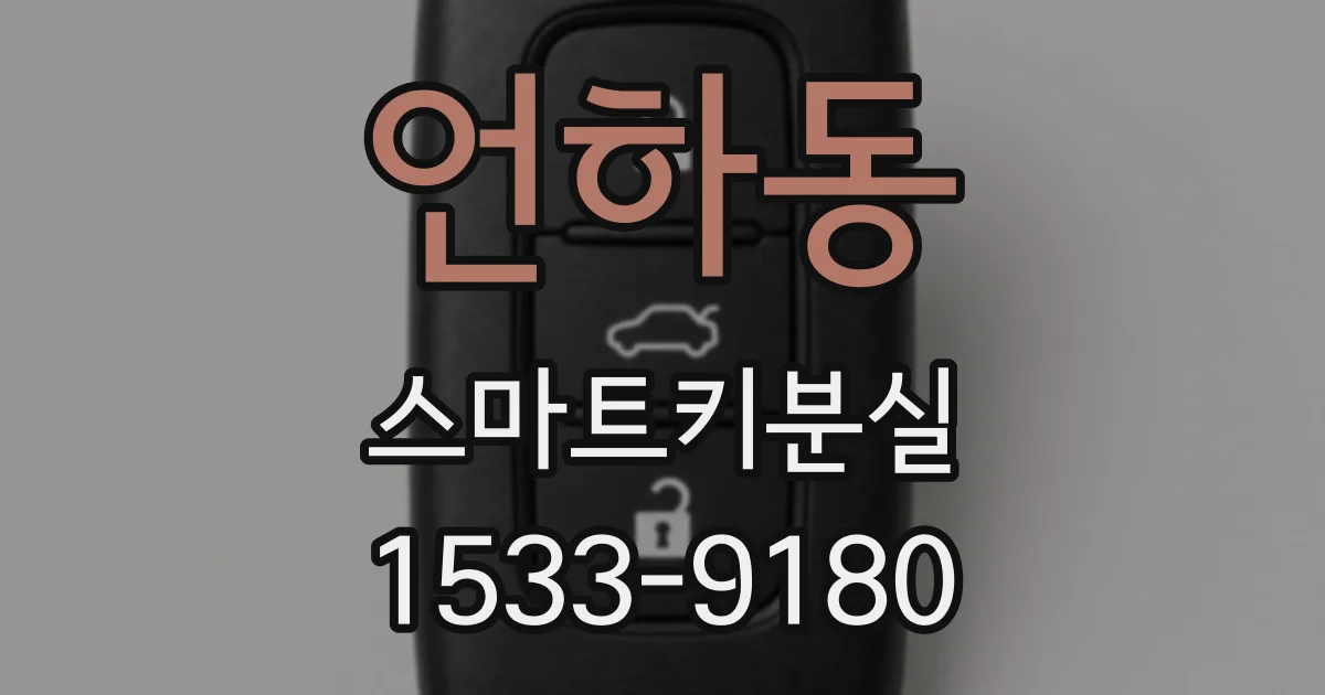 언하동 스마트키분실