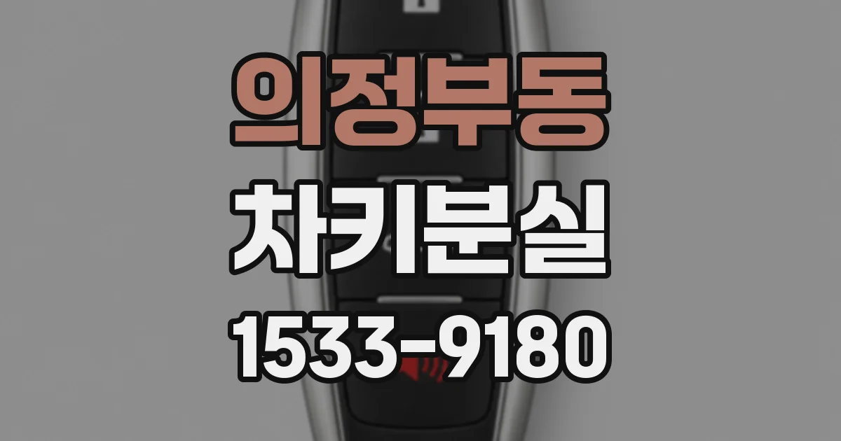의정부동 차키분실