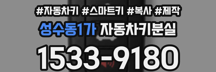 성수동1가 자동차키분실