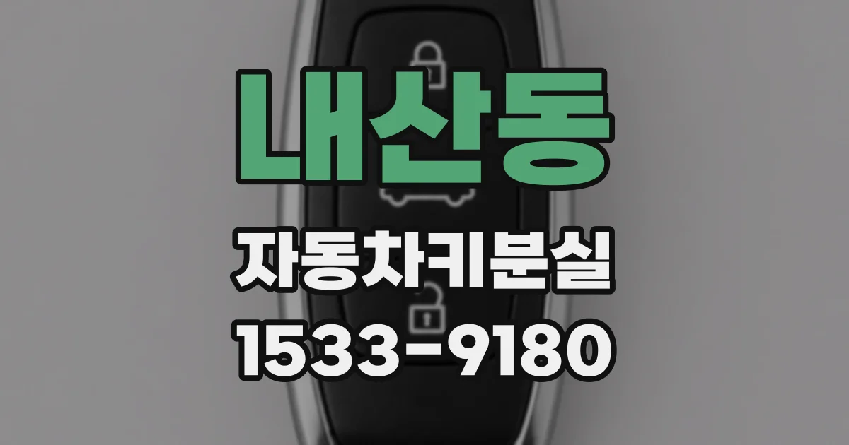 내산동 자동차키분실