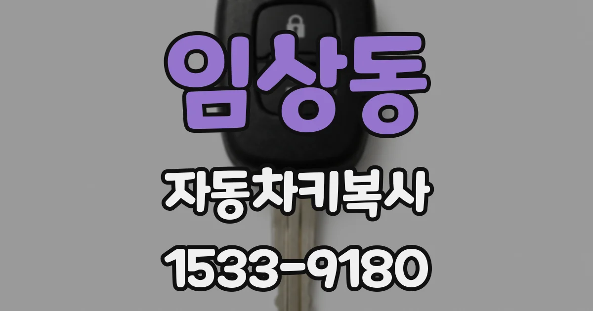 임상동 자동차키복사