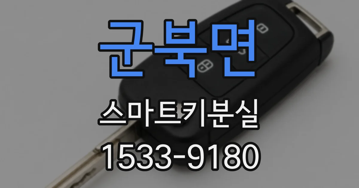 군북면 스마트키분실