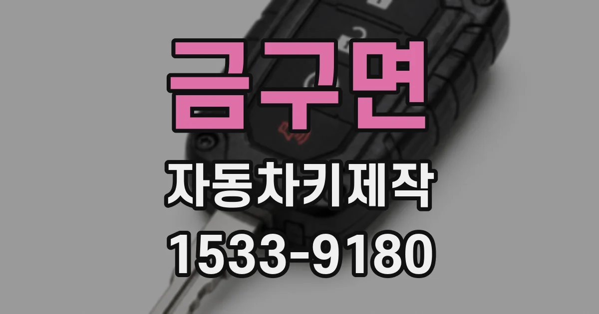금구면 자동차키제작