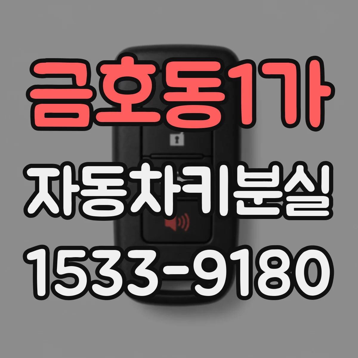 금호동1가 자동차키분실