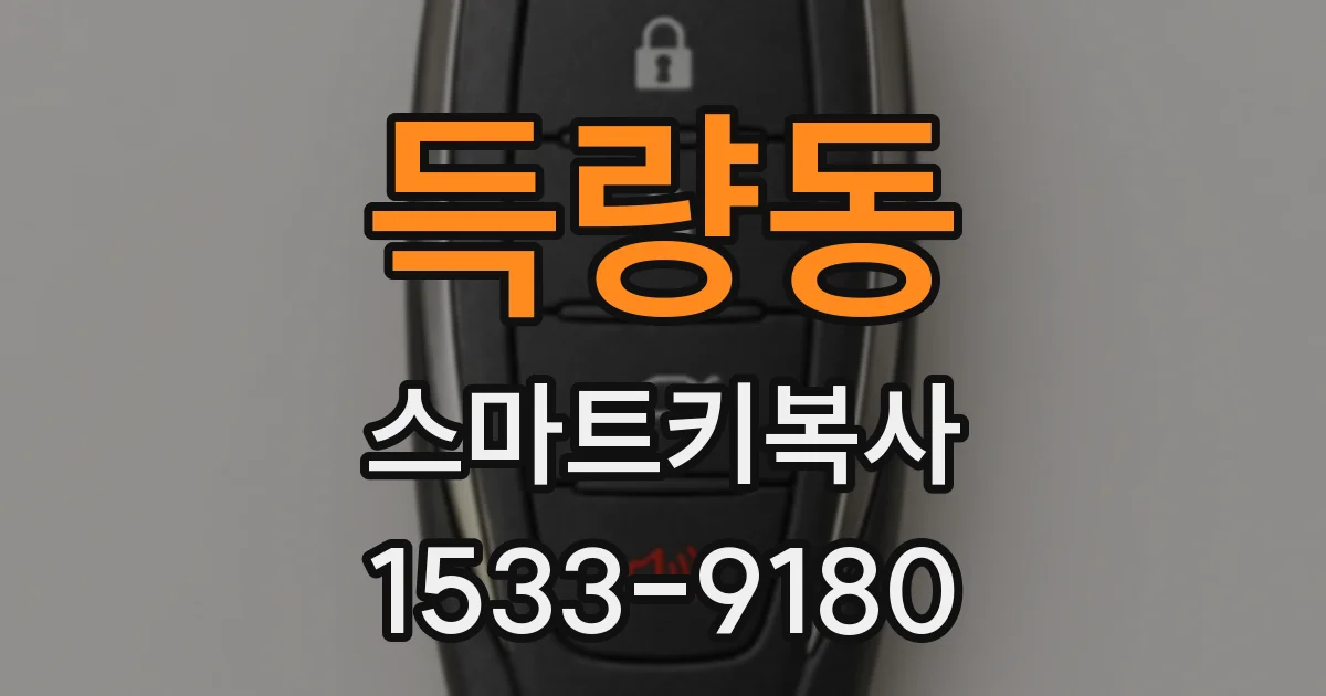 득량동 스마트키복사