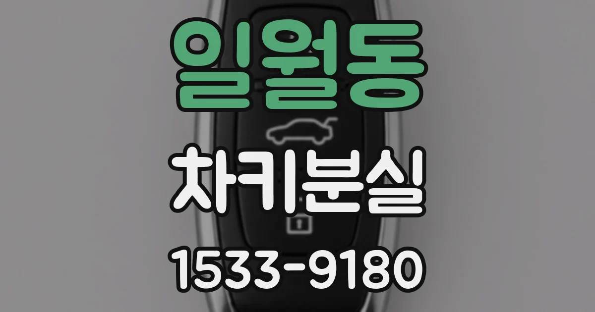 일월동 차키분실