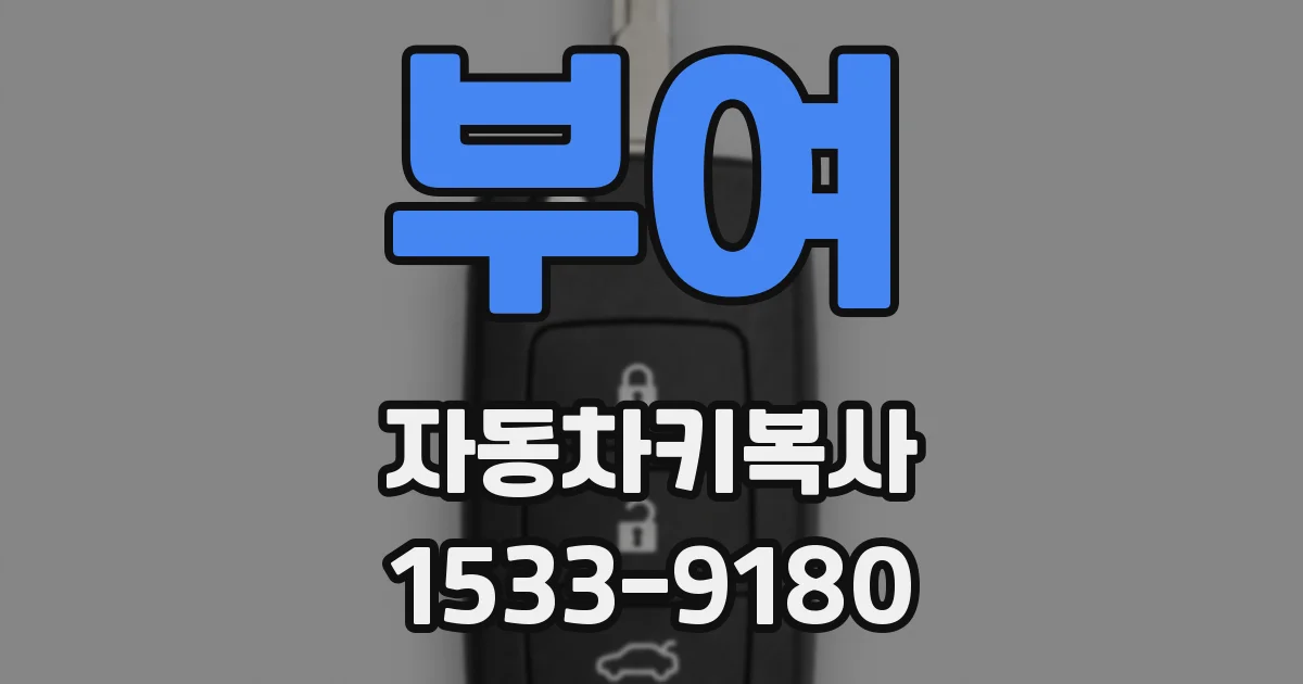 부여 자동차키복사