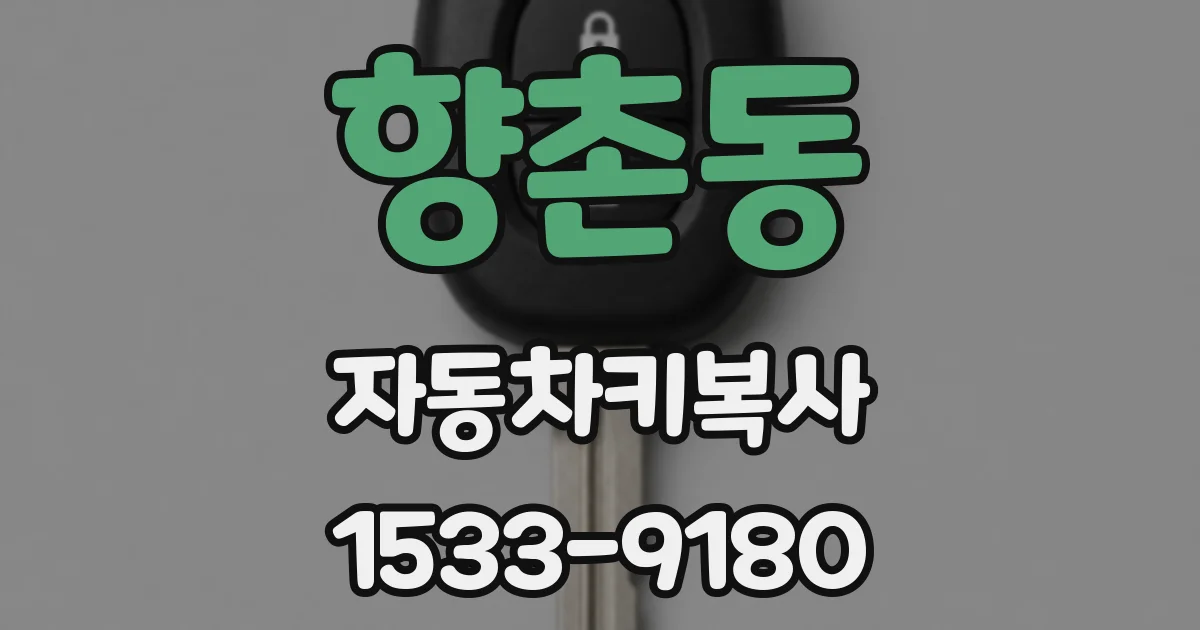향촌동 자동차키복사