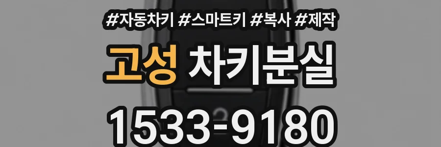 고성 차키분실