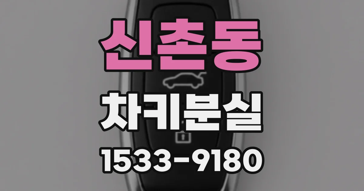 신촌동 차키분실