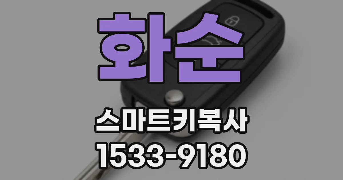 화순 스마트키복사