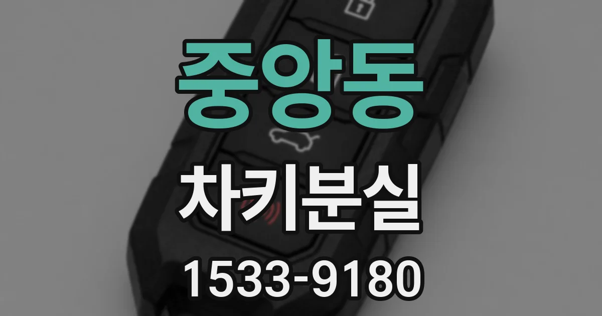 중앙동 차키분실