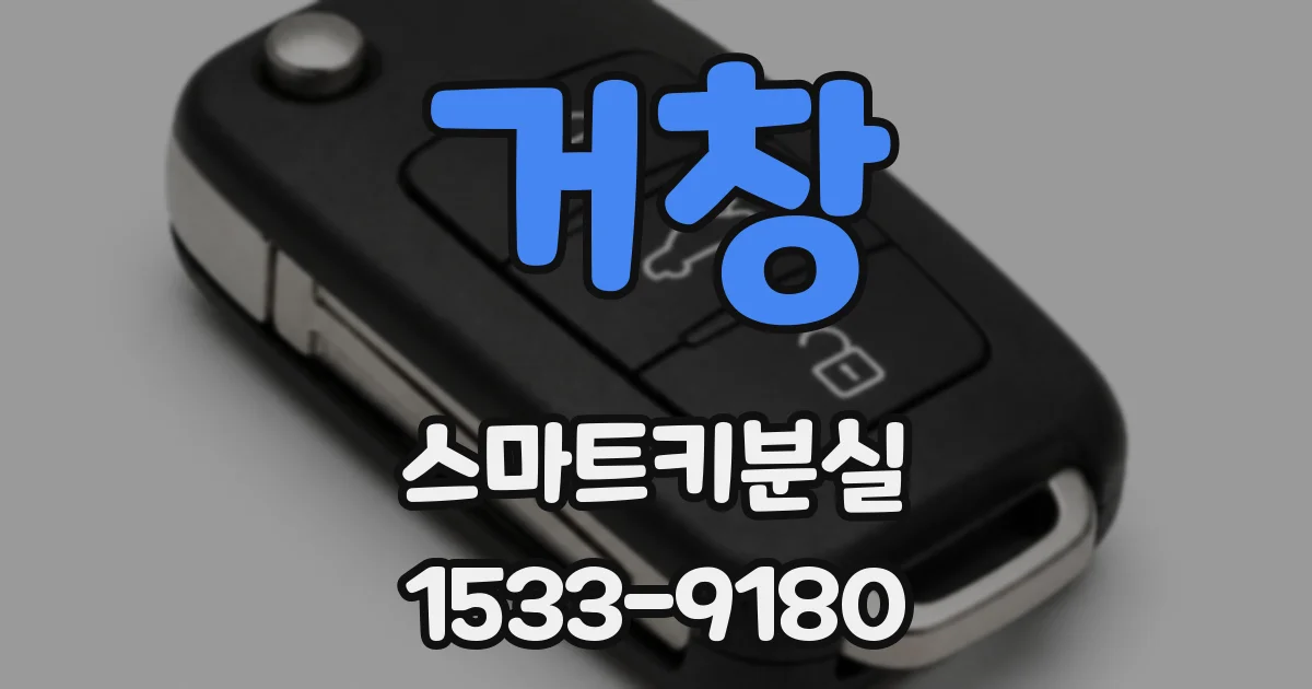 거창 스마트키분실