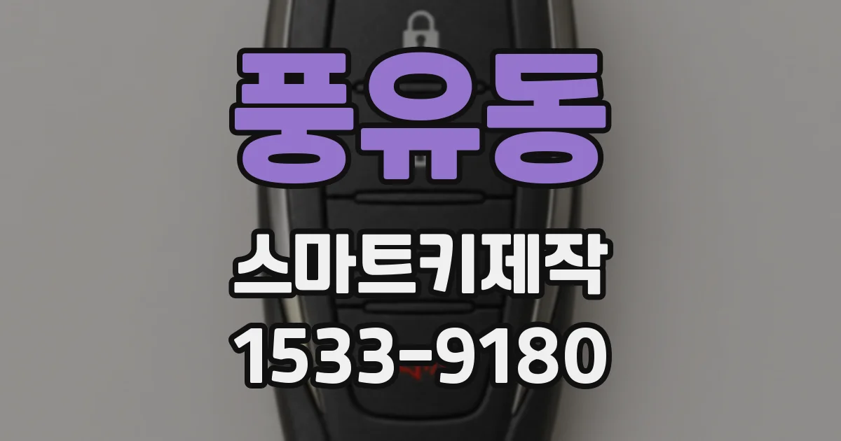 풍유동 스마트키제작