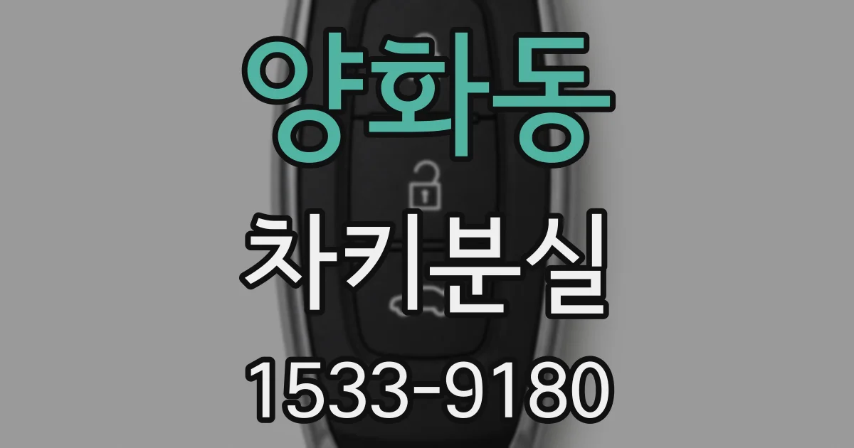 양화동 차키분실