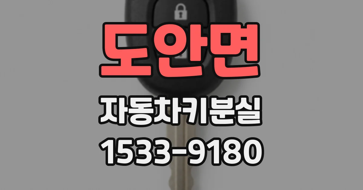 도안면 자동차키분실