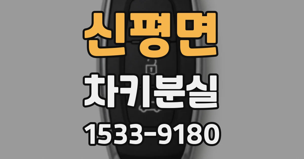 신평면 차키분실