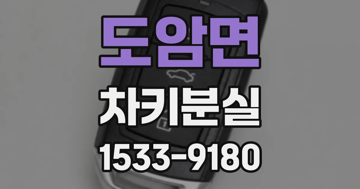 도암면 차키분실