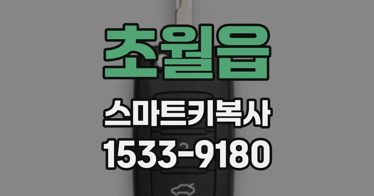 초월읍 스마트키복사