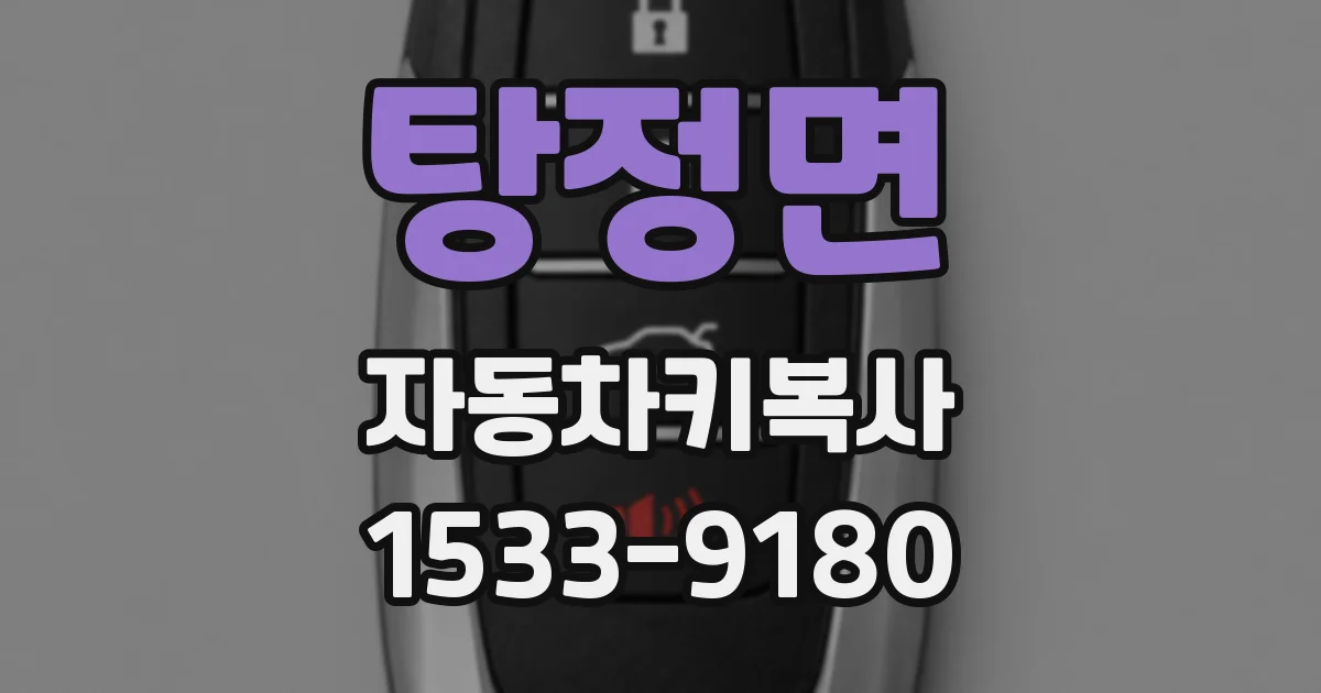 탕정면 자동차키복사