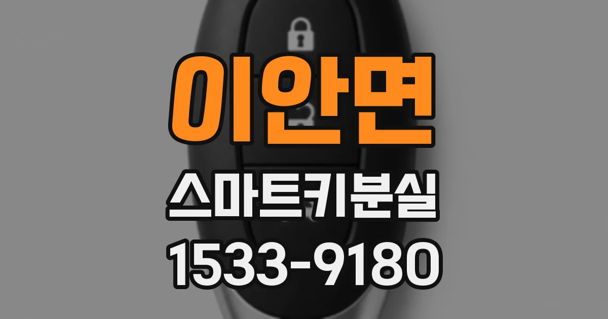 이안면 스마트키분실