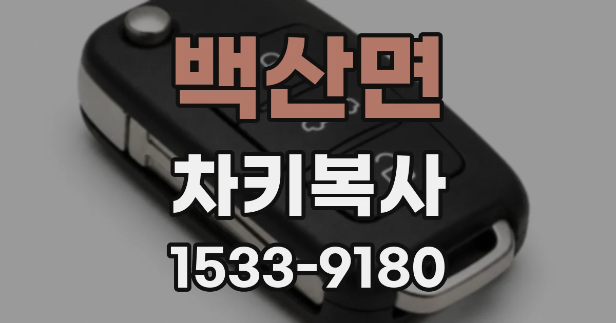 백산면 차키복사