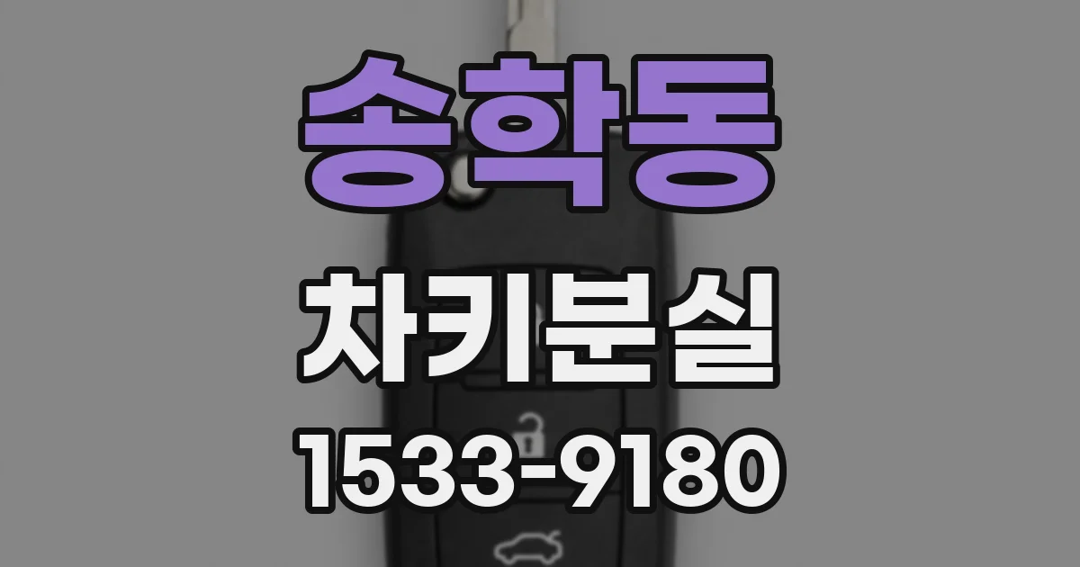 송학동 차키분실