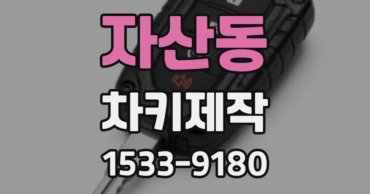 자산동 차키제작