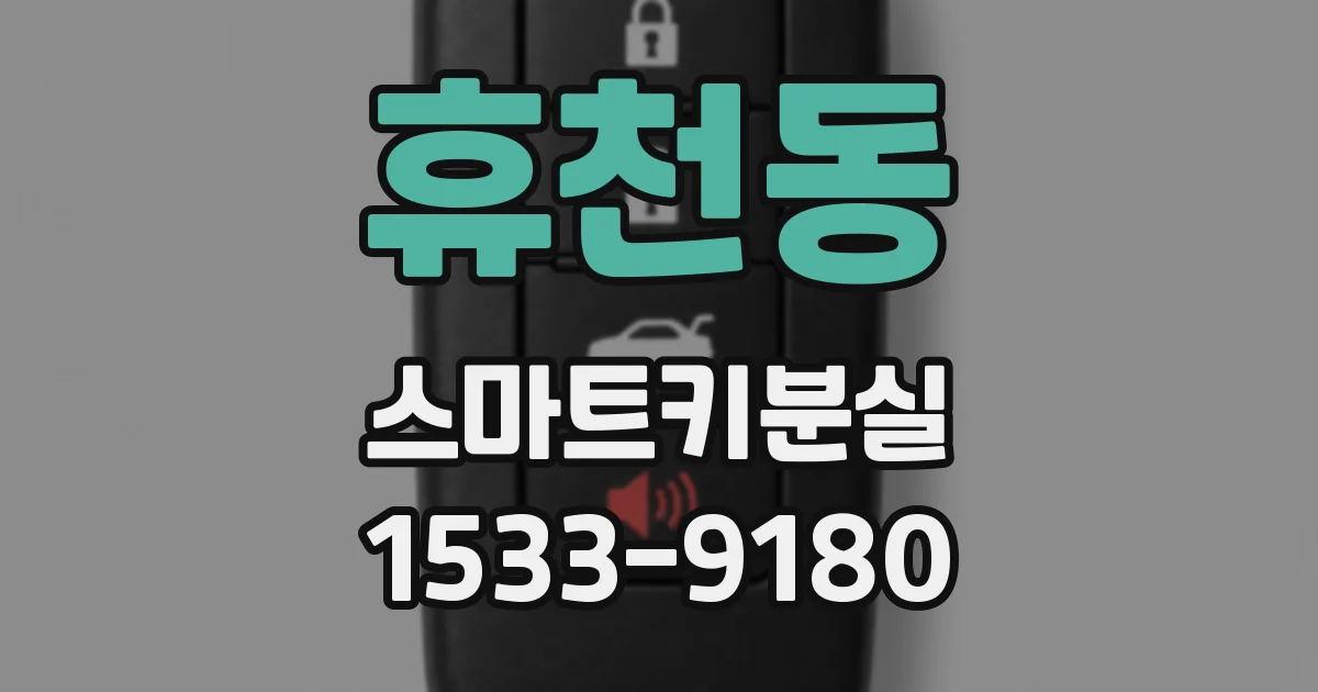 휴천동 스마트키분실