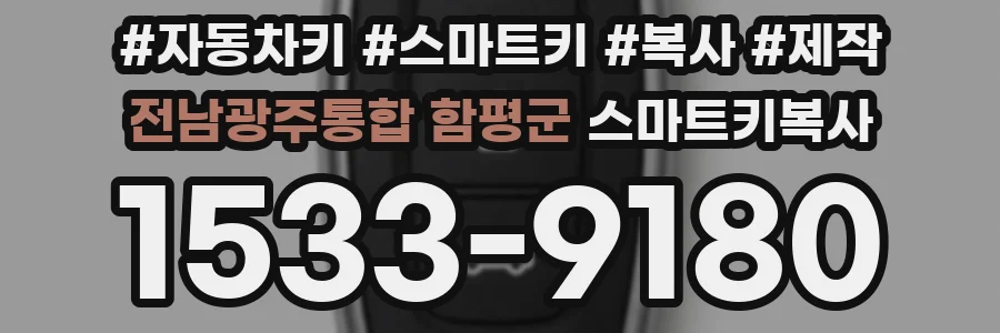전남광주통합 함평군 스마트키복사
