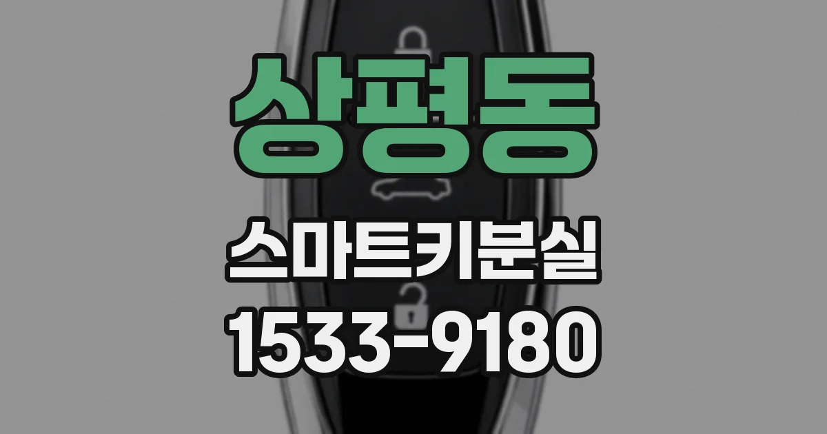 상평동 스마트키분실