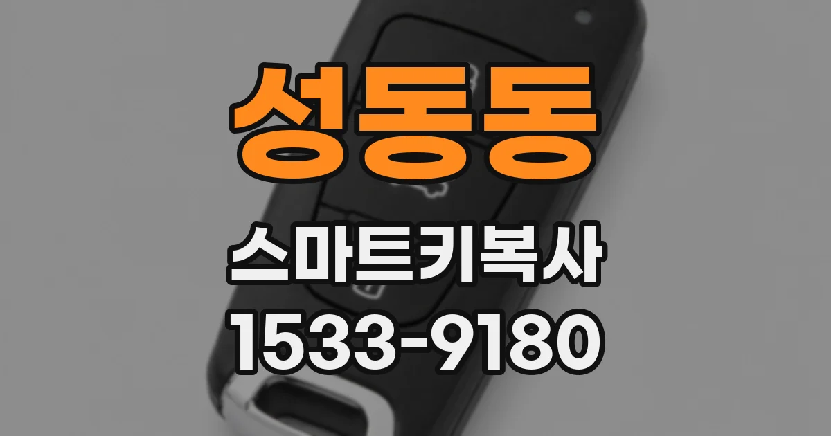 성동동 스마트키복사