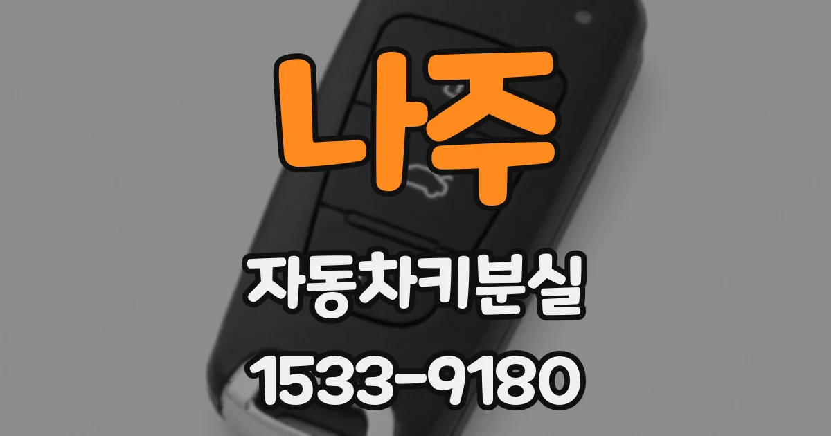 나주 자동차키분실