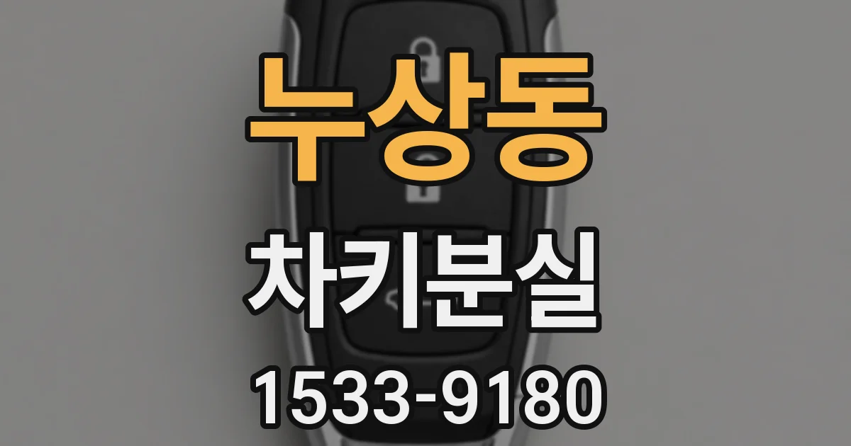 누상동 차키분실