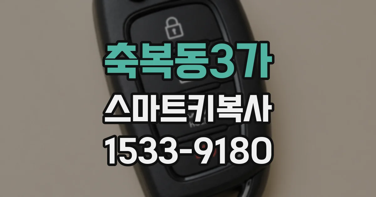 축복동3가 스마트키복사