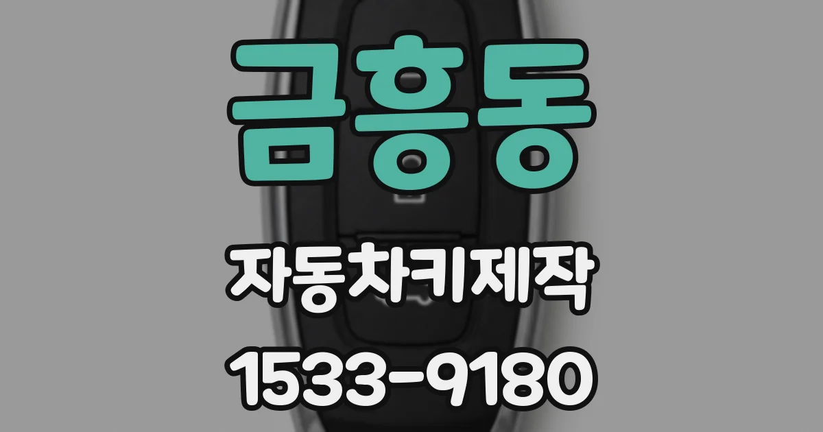 금흥동 자동차키제작