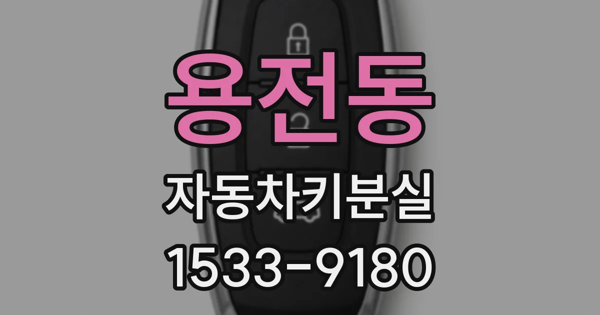 용전동 자동차키분실