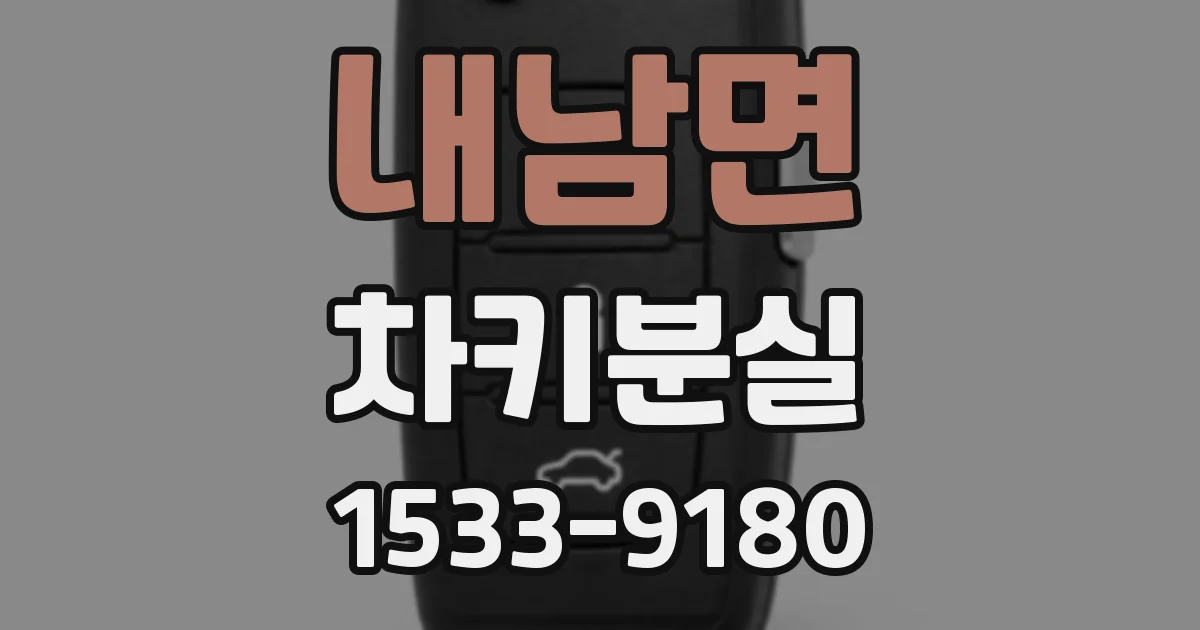 내남면 차키분실
