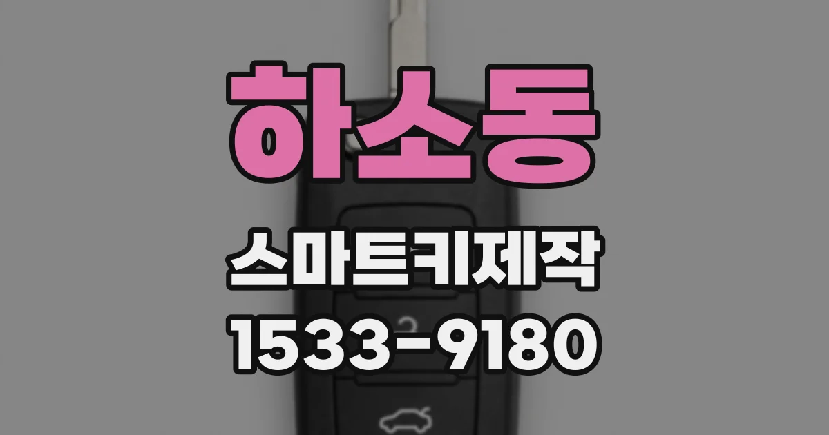 하소동 스마트키제작