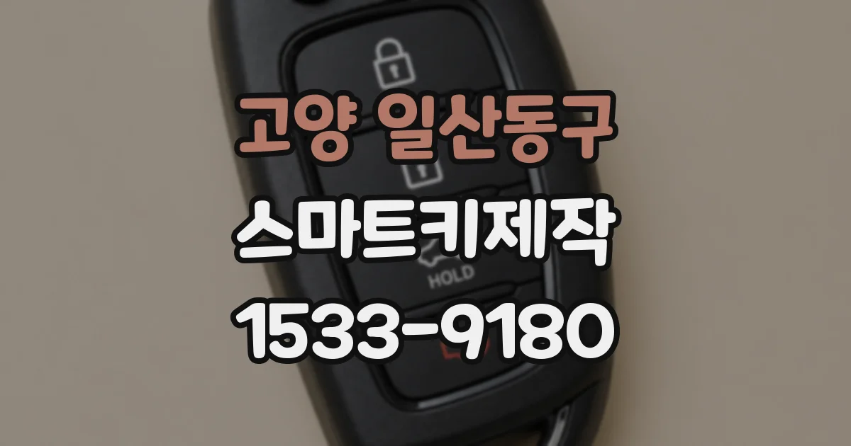 고양 일산동구 스마트키제작