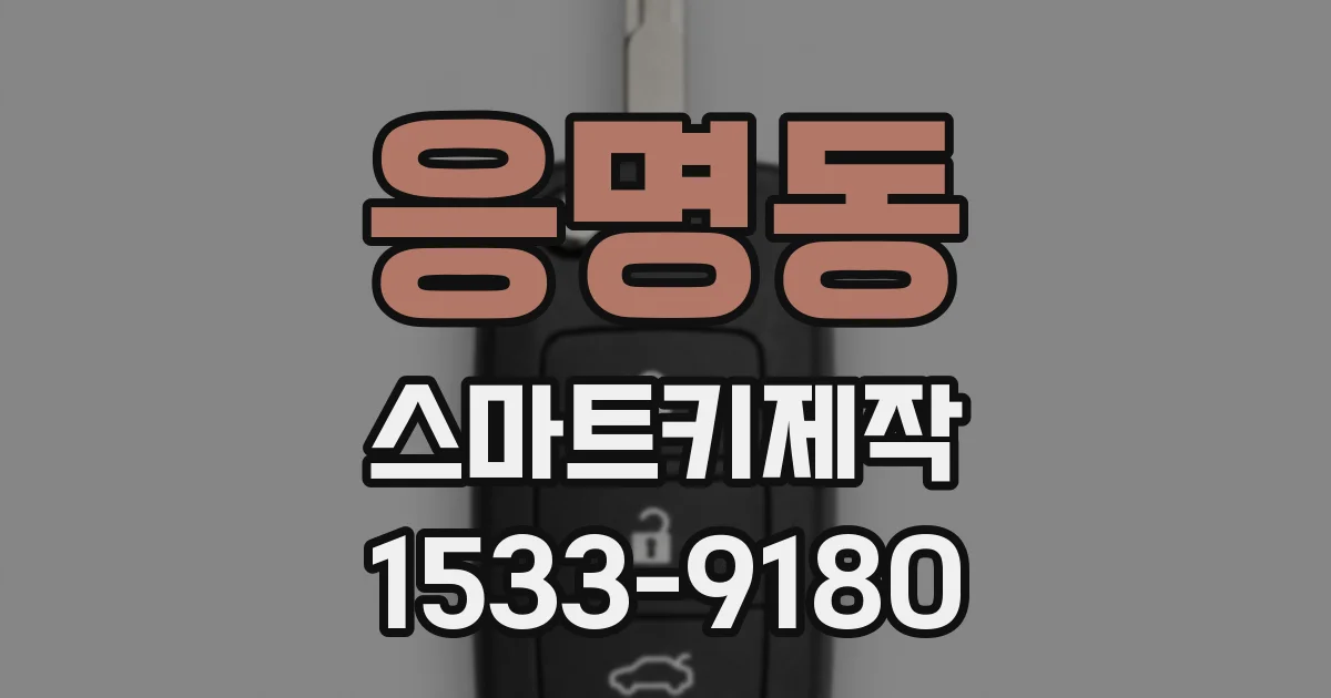 응명동 스마트키제작