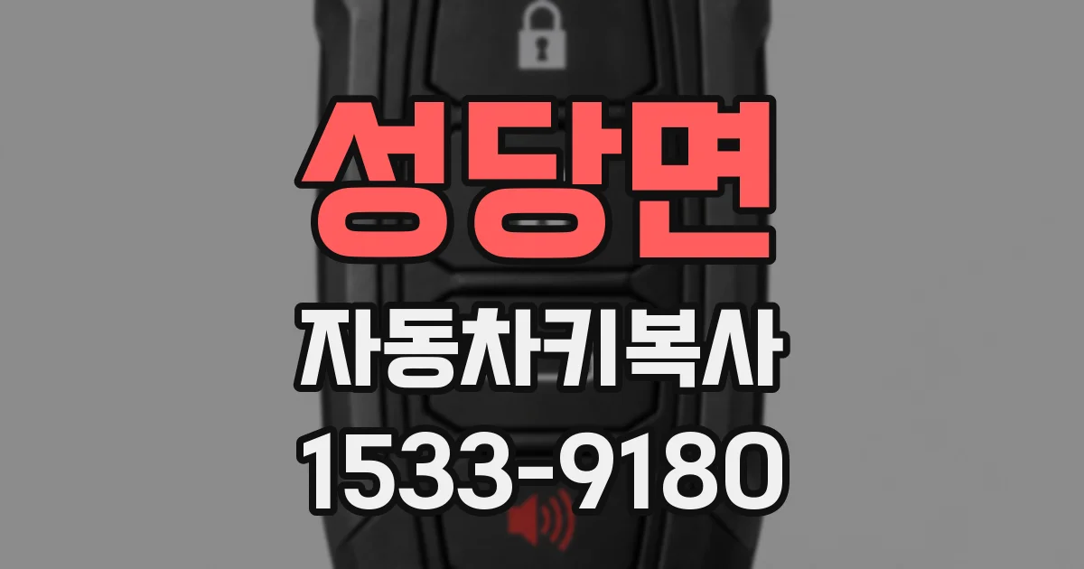성당면 자동차키복사