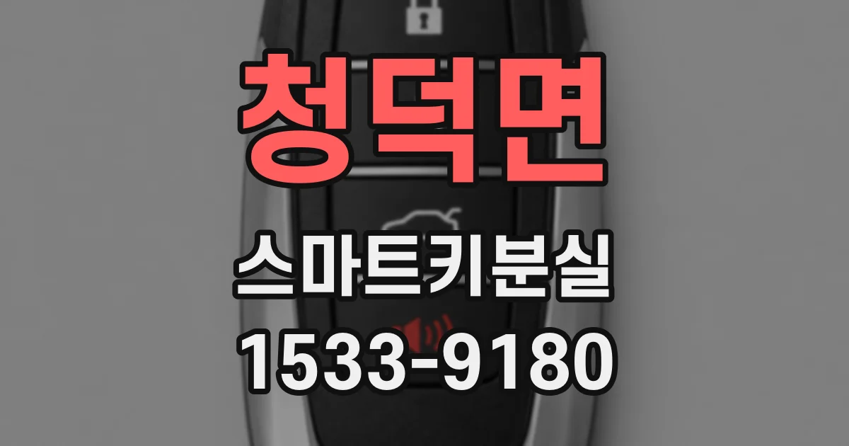 청덕면 스마트키분실
