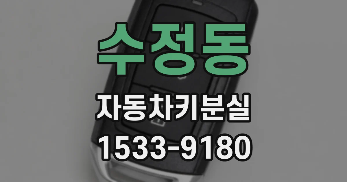 수정동 자동차키분실