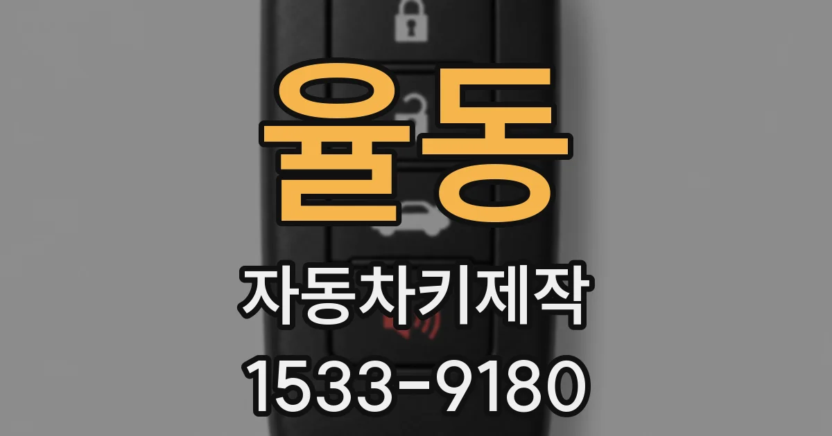율동 자동차키제작