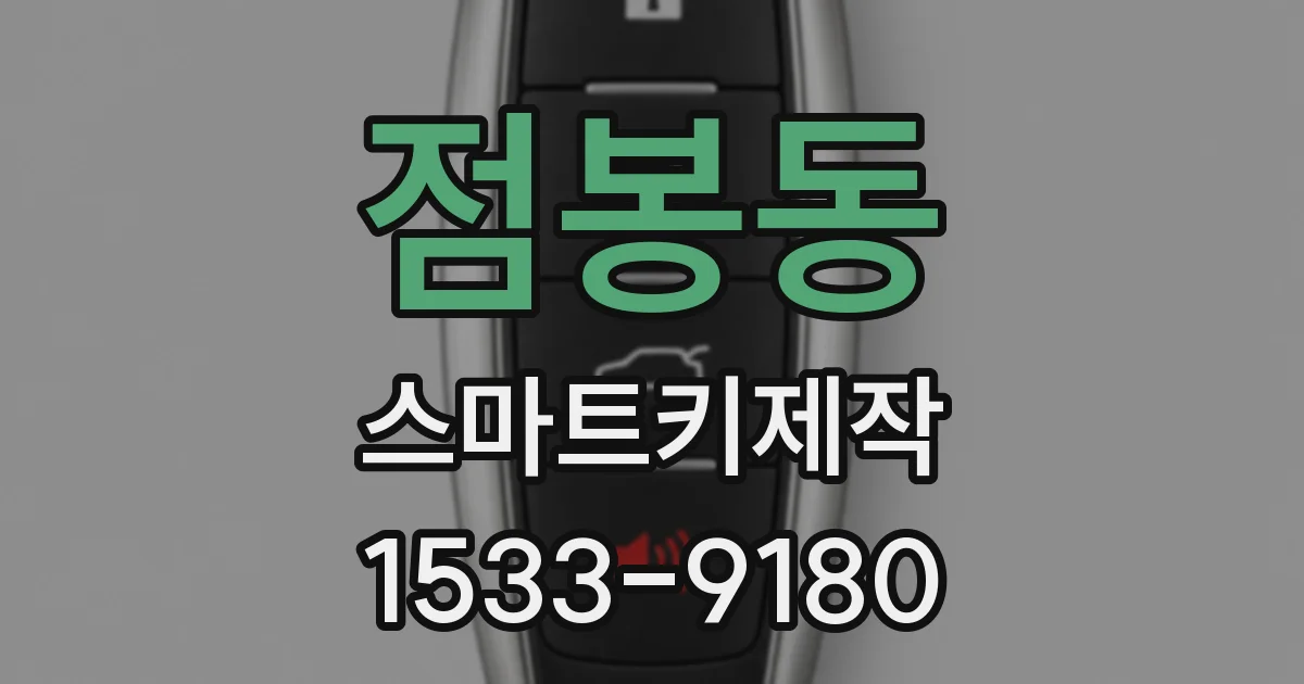 점봉동 스마트키제작