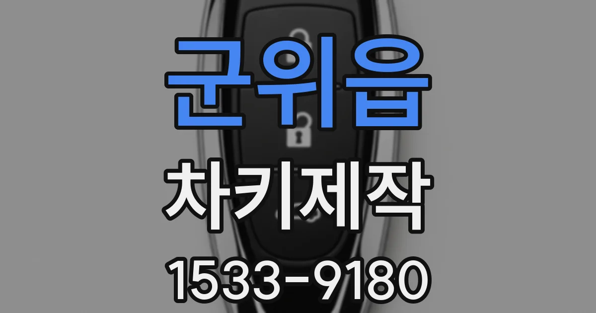 군위읍 차키제작
