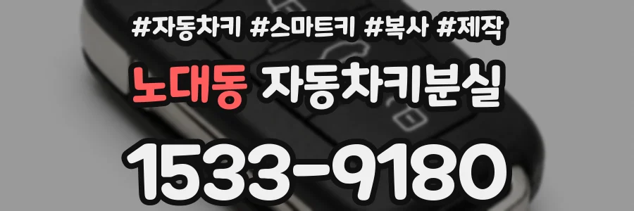 노대동 자동차키분실