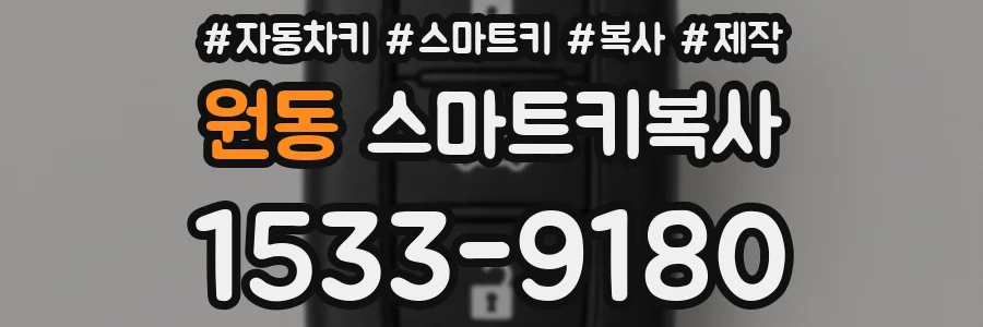 원동 스마트키복사