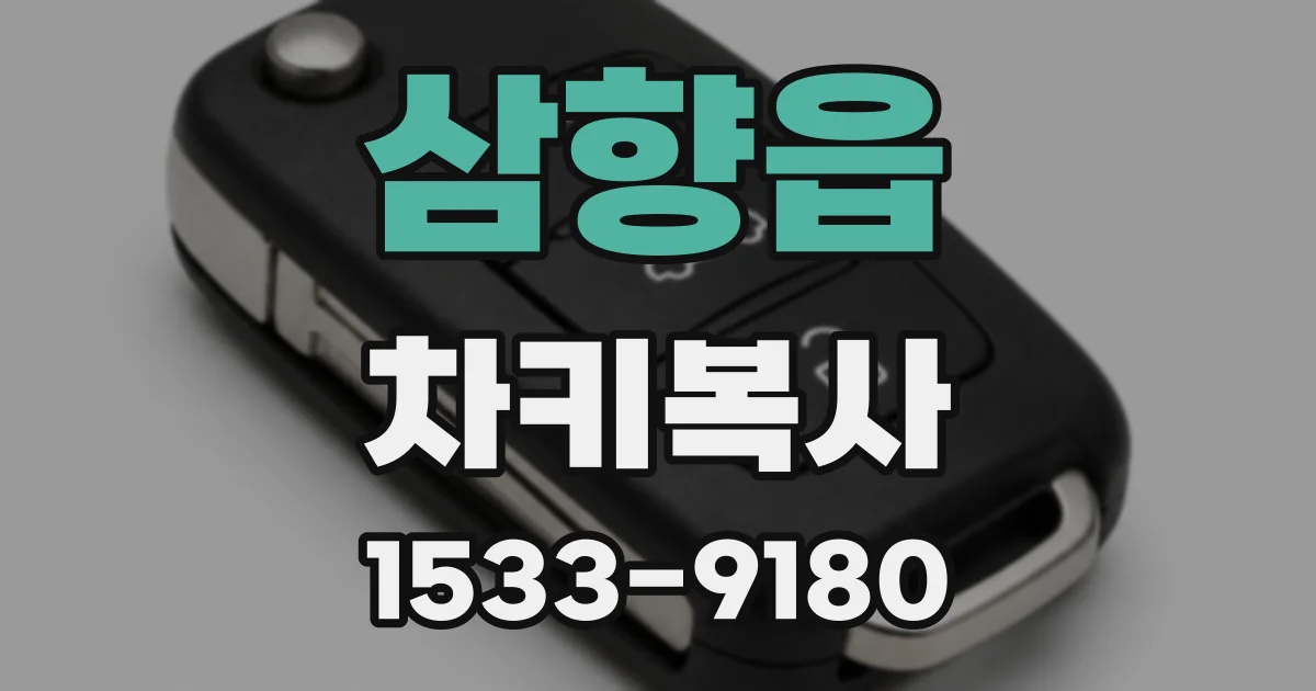 삼향읍 차키복사